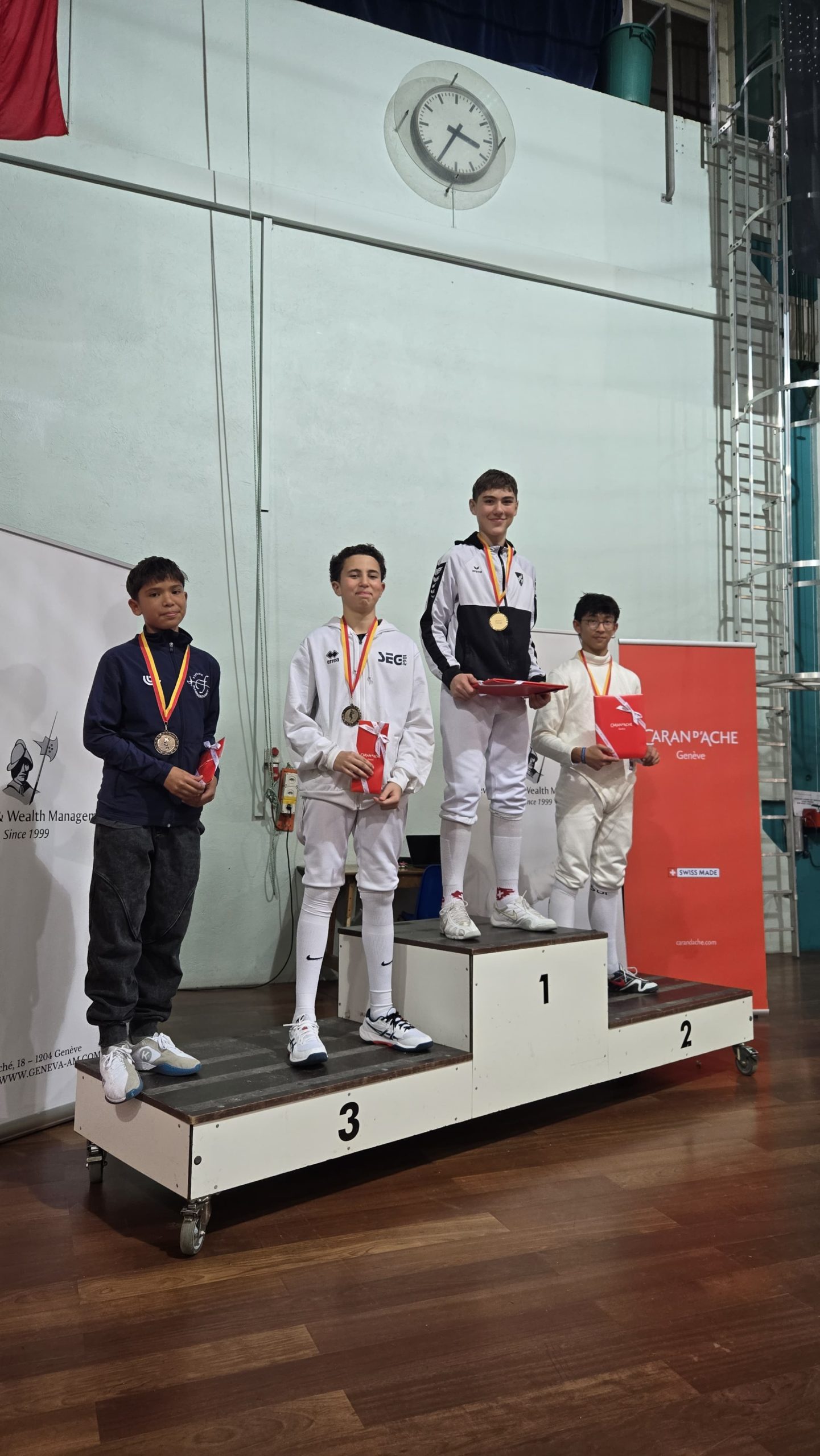 Ayden Ausan sur le podium